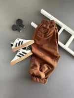 شلوار زاپدار قهوه ای