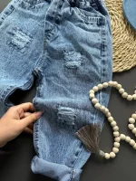 شلوار جین مام زاپدار