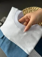 دورس ترکیبی جین و شلوار مام زاپدار