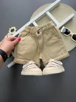 شلوارک راحتی اسپرت بچه‌گانه با طراحی ساده