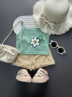 تاپ شورتک دخترانه بابونه
